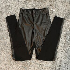 NWT Old Navy Womens High-waisted Faux-Leather Fashion Layering Leggings